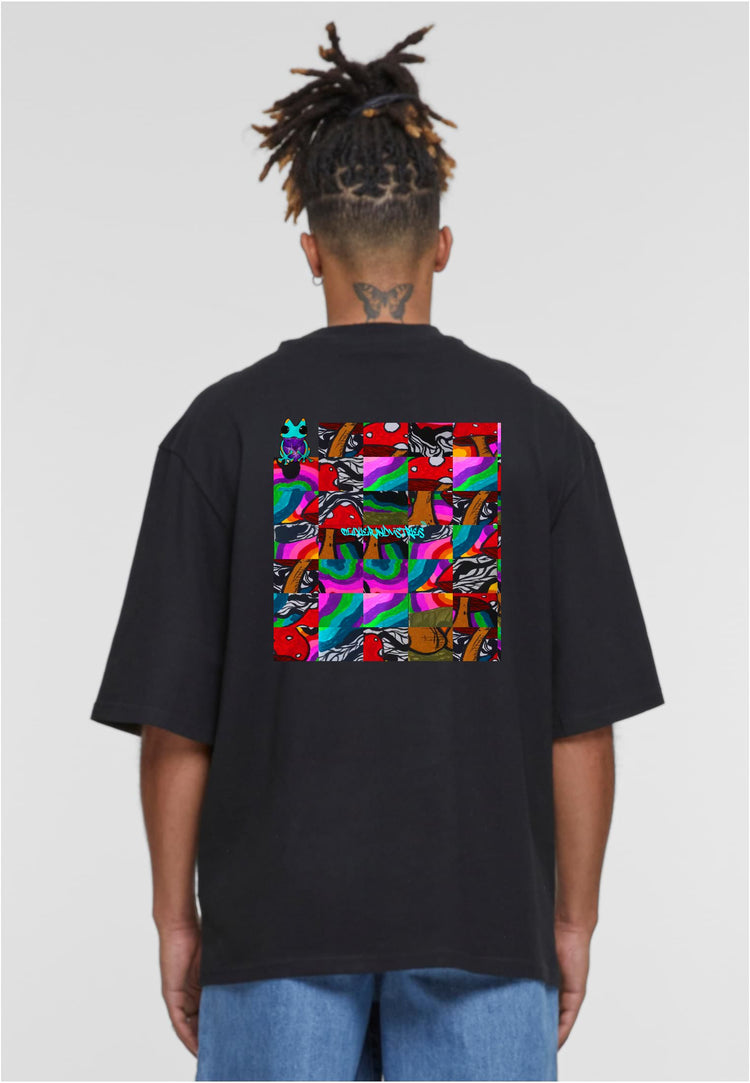 Olivier Industries TM psychodelic frog art - men oversize T-shirt