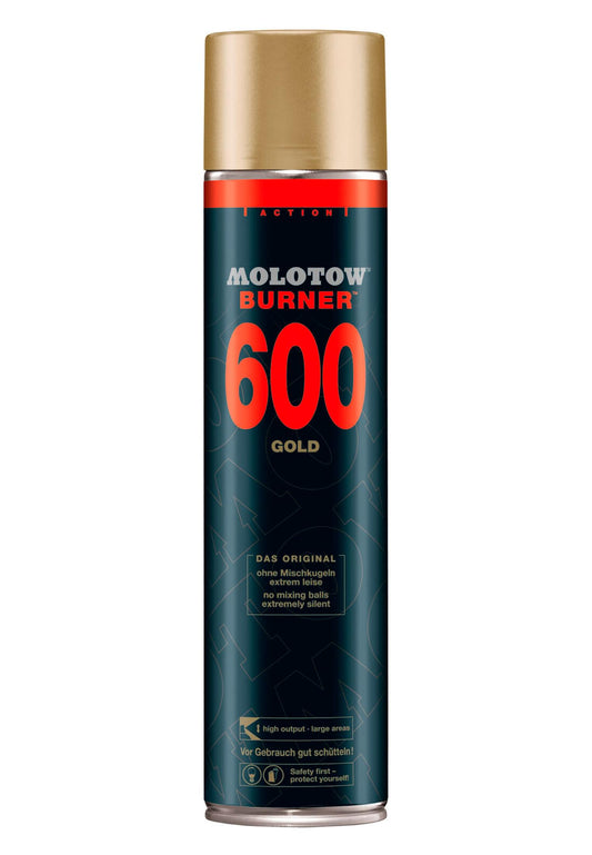 2x Molotow Gold 600 spray paint