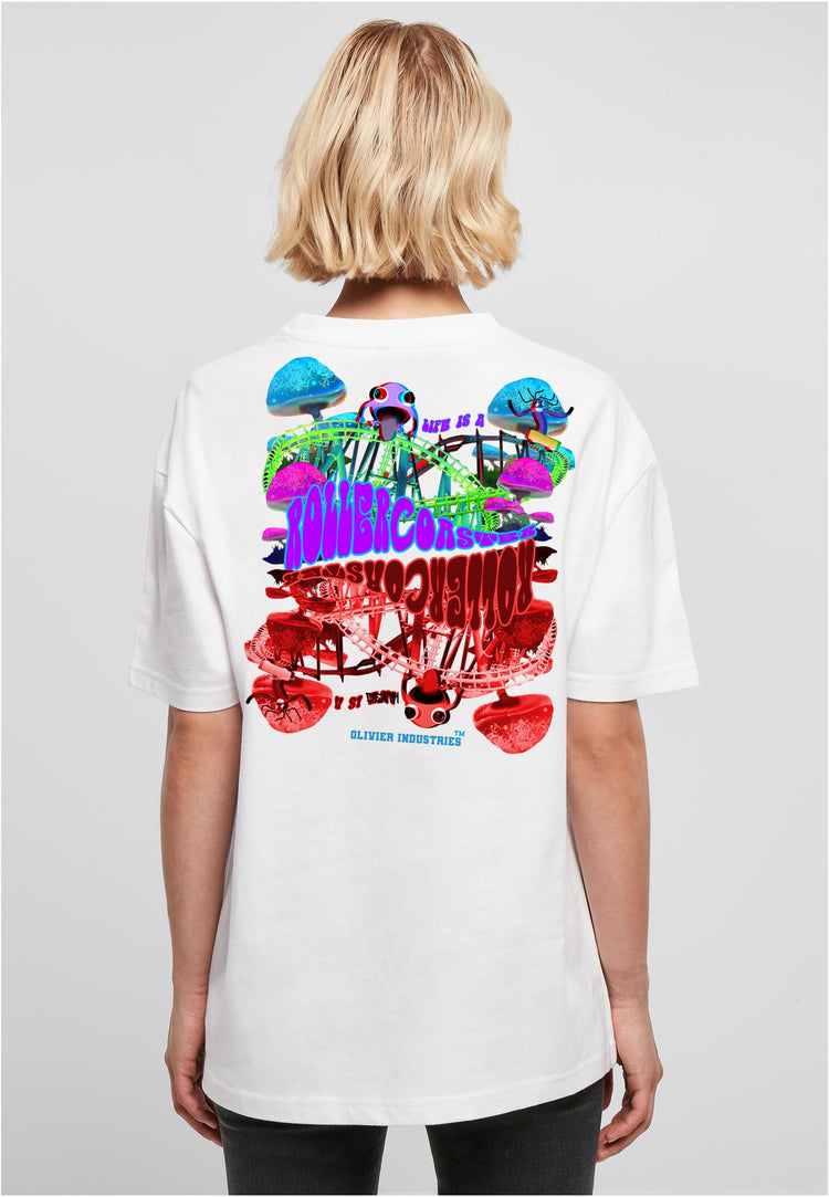 Olivier Industries upside down rollercoaster Ladies Oversize Tee