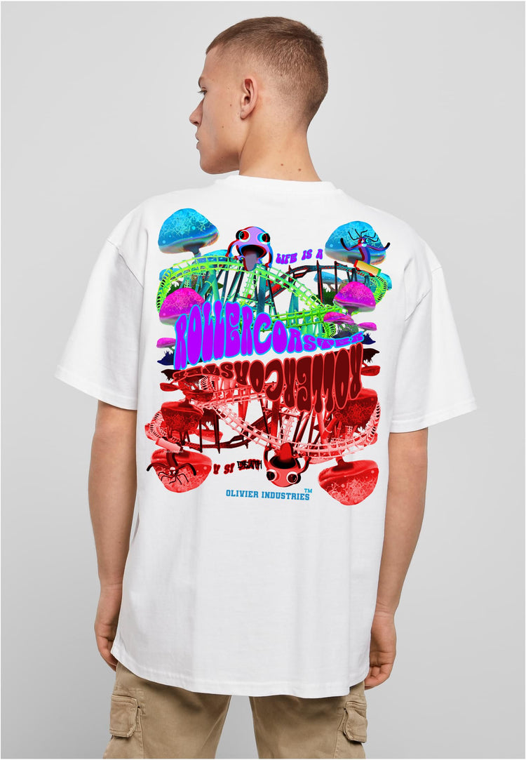 Olivier Industries Rollercoaster upside down - men oversize T-shirt