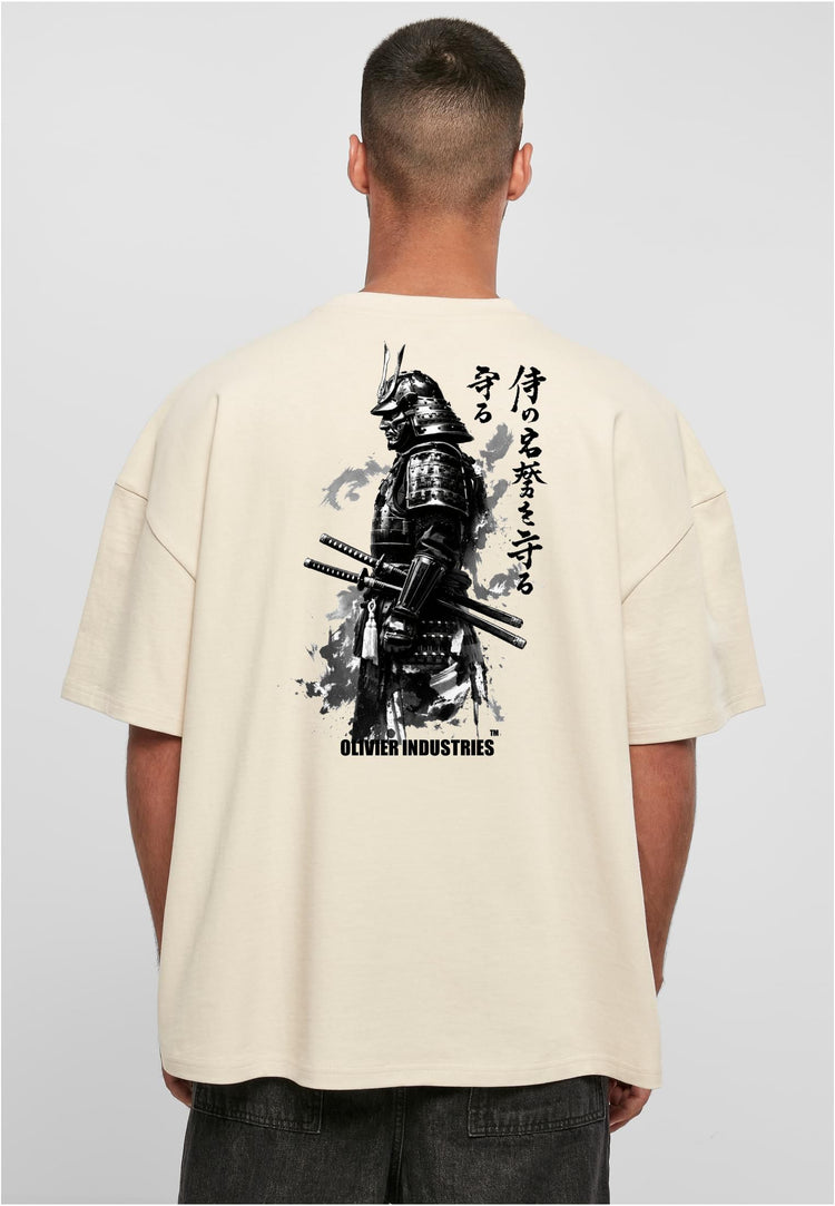 Olivier Industries TM-Handmade 2 side print Samurai unisex oversize Tee (Copy)