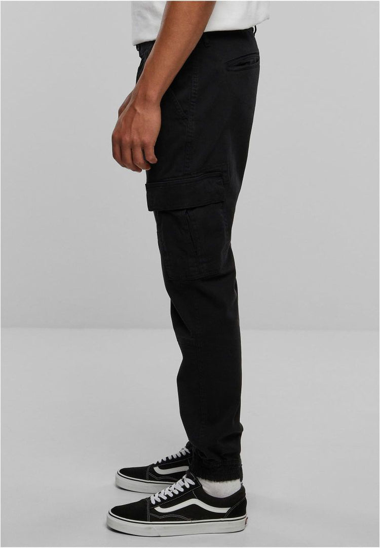 Washed Cargo Twill Jogging Pants