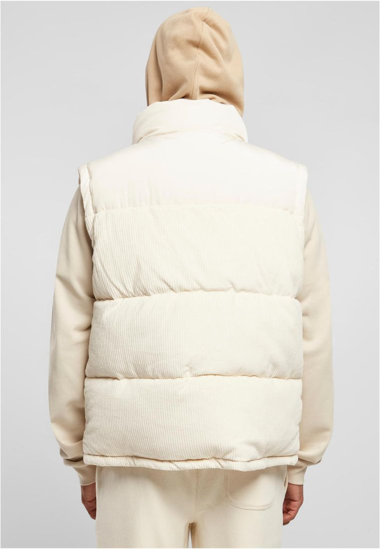 Cord padded warm winter vest