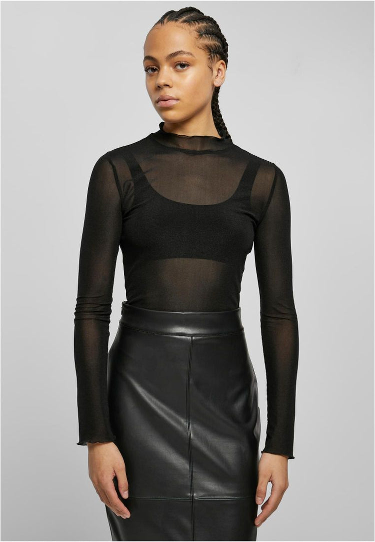 Ladies Mesh Turtleneck Body