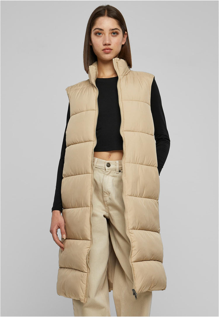 Ladies Long Puffer Vest