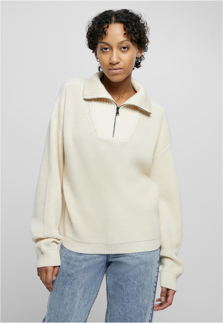 Ladies Oversized Knit Troyer