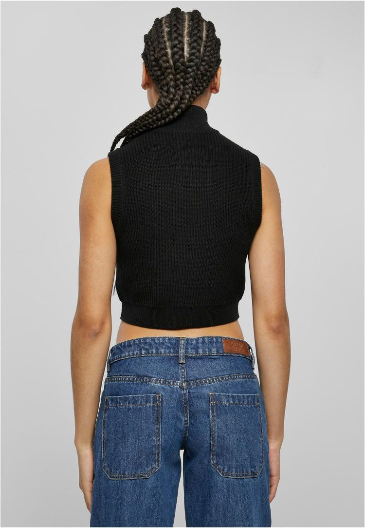 Ladies Short Knit Vest