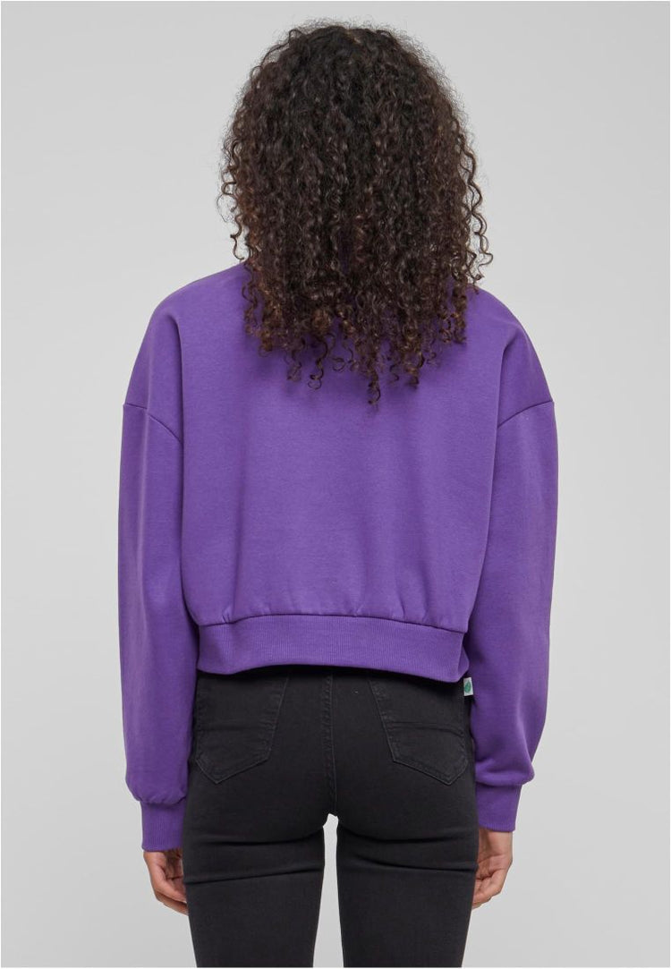 Ladies Cropped V-Neck