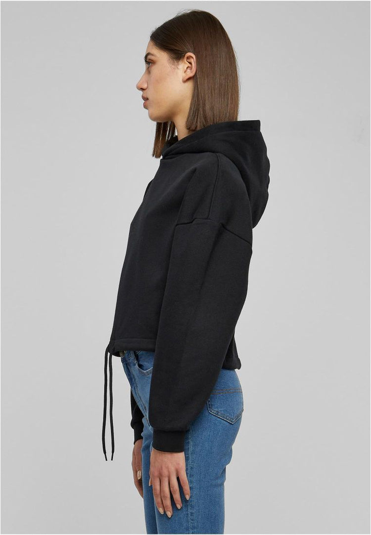 Ladies Cropped Oversized Hoodie