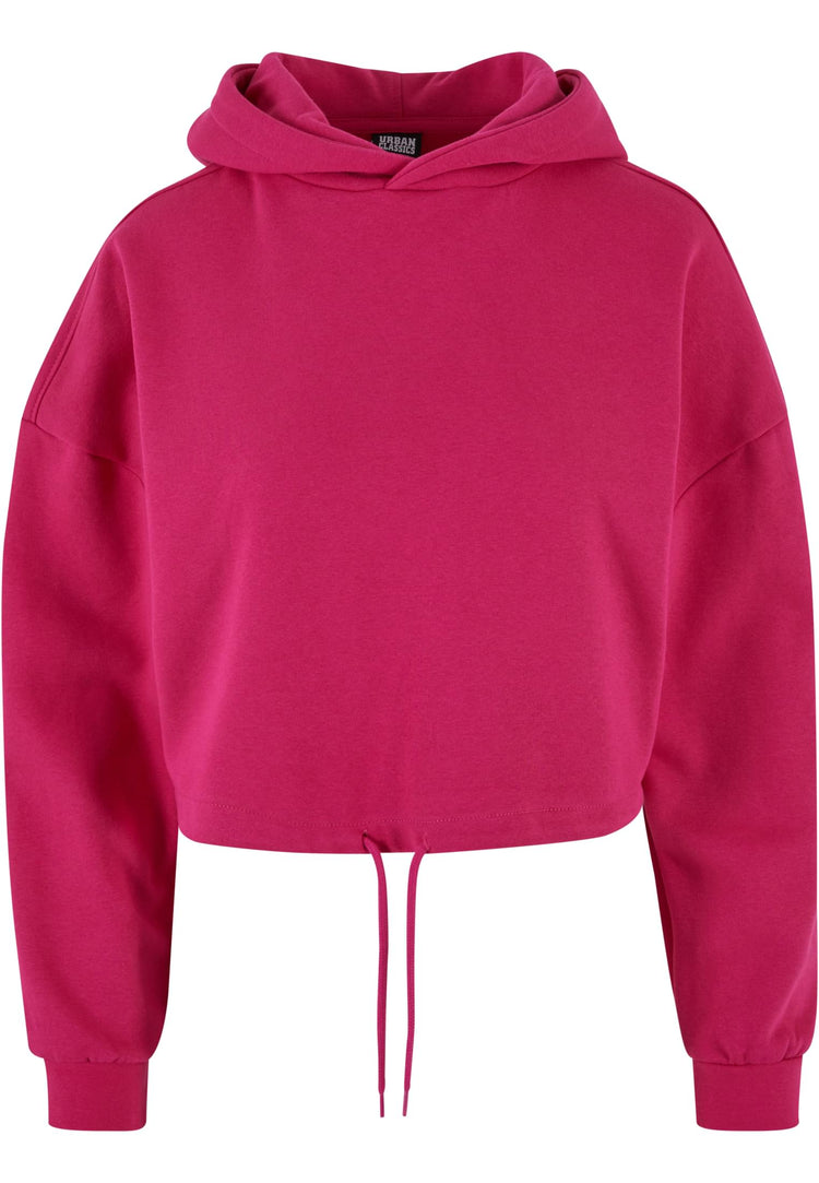 Ladies Cropped Oversized Hoodie