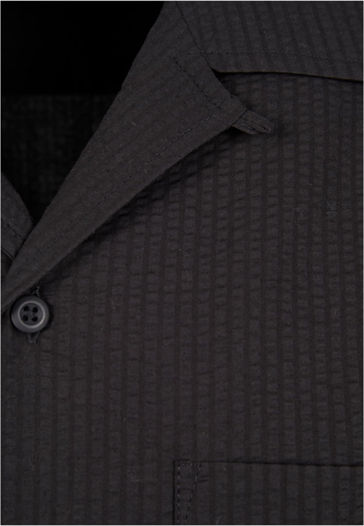 Urban Classics Relaxed Seersucker Short Sleeve Shirt