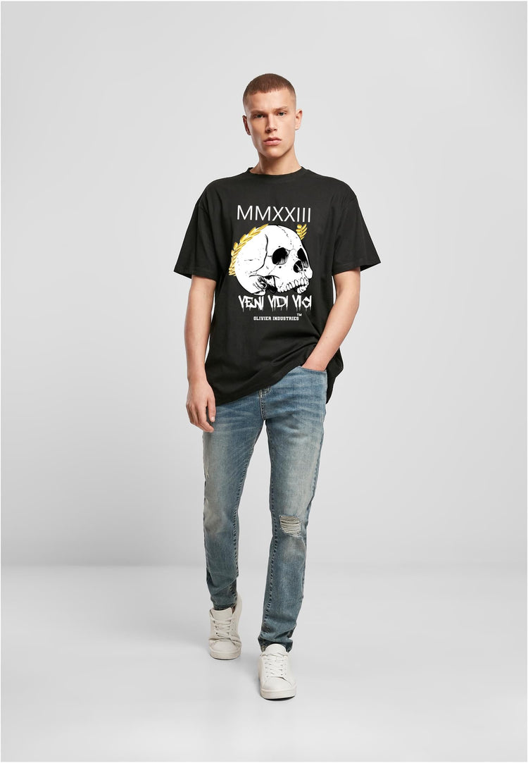 Olivier Industries 2023 Veni Vidi Vici Skull - men oversize T-shirt