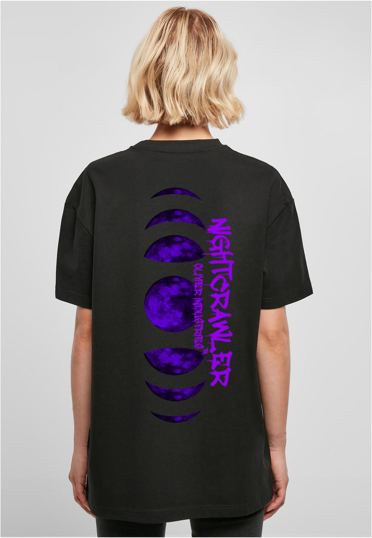 Olivier Industries Nightcrawler Black-moon Ladies Oversize Tee