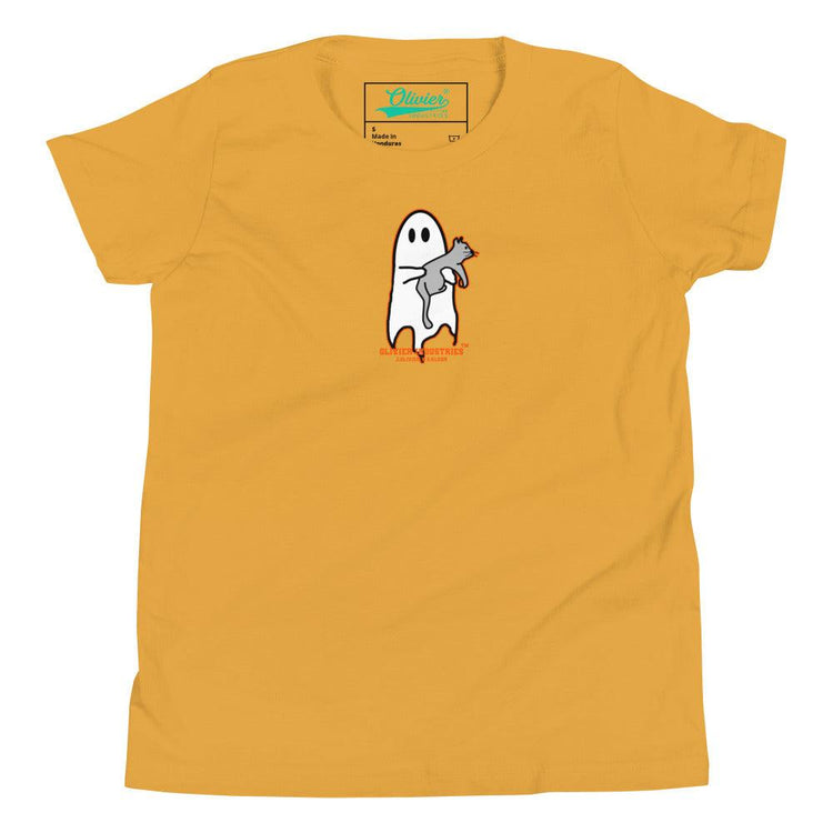 Olivier Industries Worldwide x S.Klehr Geist und Katze Kinder T-shirt - Olivier Industries ® Art & Apparel