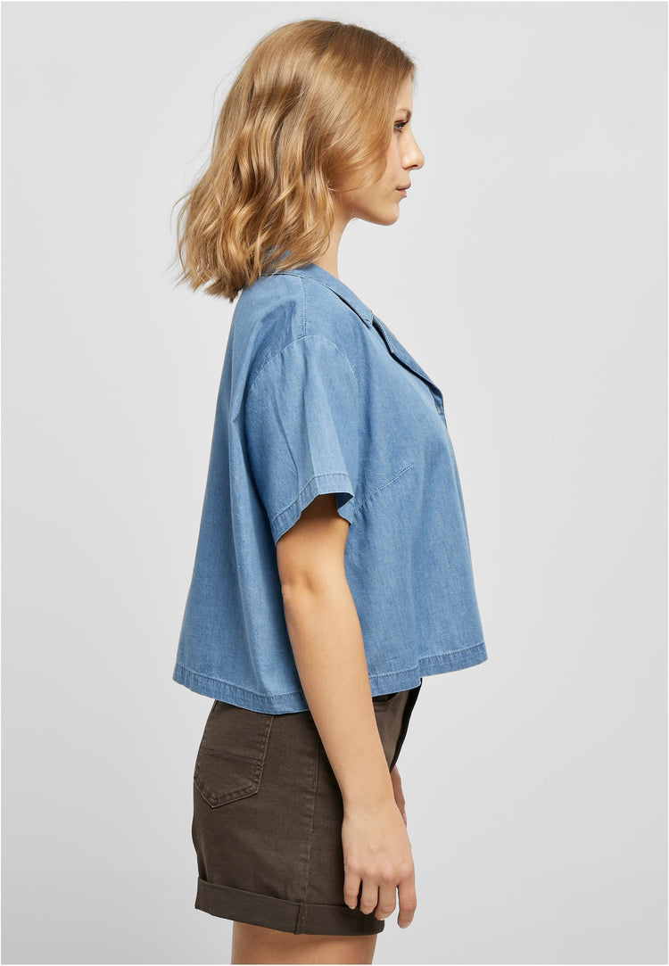Summer tee denim style Woman - Olivier Industries ® Art & Apparel