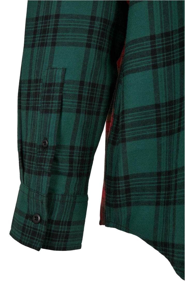 Flanell Checked Red - Green Men Tee - Olivier Industries ® Art & Apparel