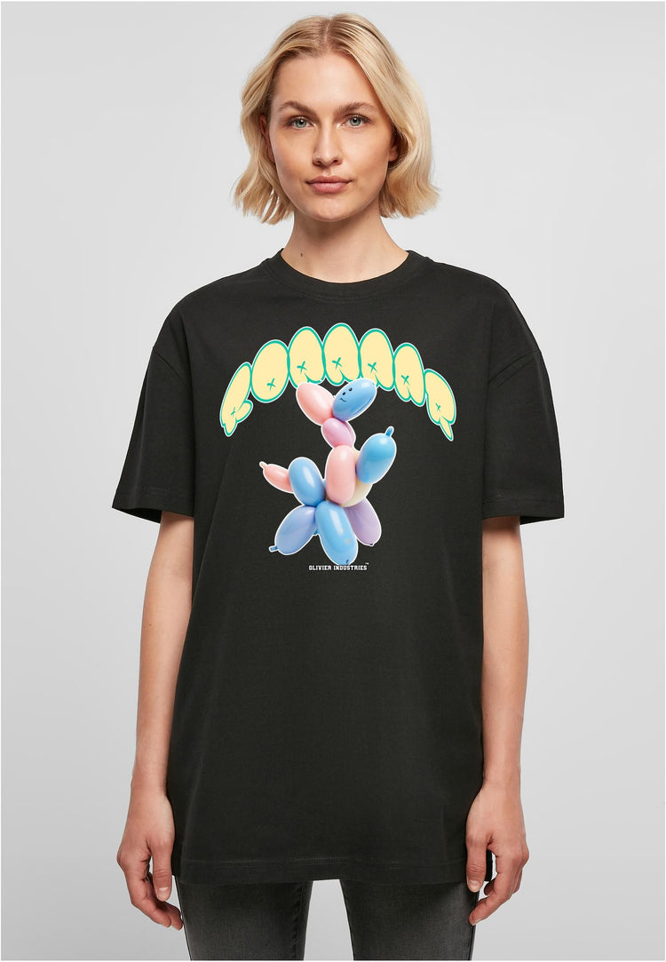 Olivier Industries TM - oversize woman boyfriend tee Roaar T-Rex Ballon