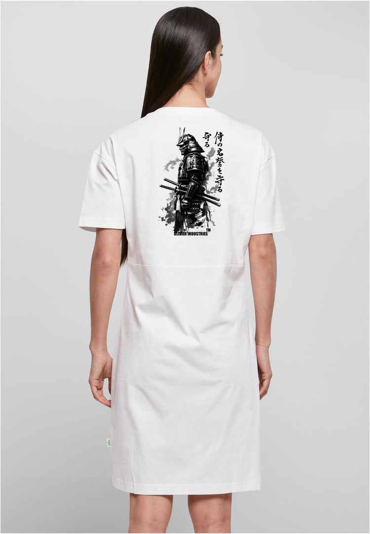 Olivier Industries TM - Samurai 2 side print - Bio Ladies slit dress