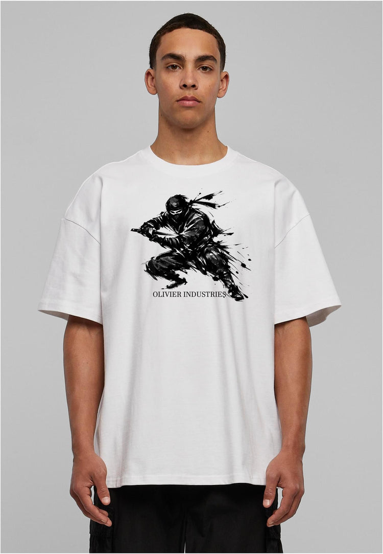 Olivier Industries TM - Handmade - Shinobi Kaligraphie unisex heavy oversize Tee