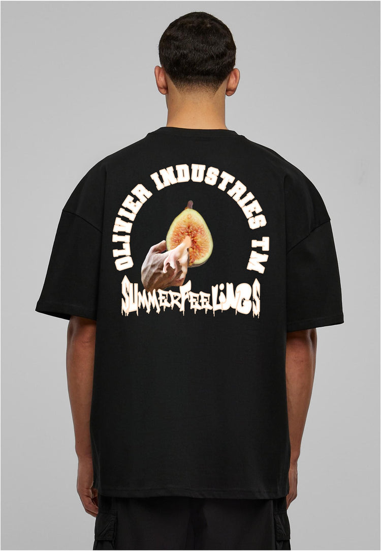 Summerfeelings by Olivier Industries TM- Finger in Fig oversize Tee