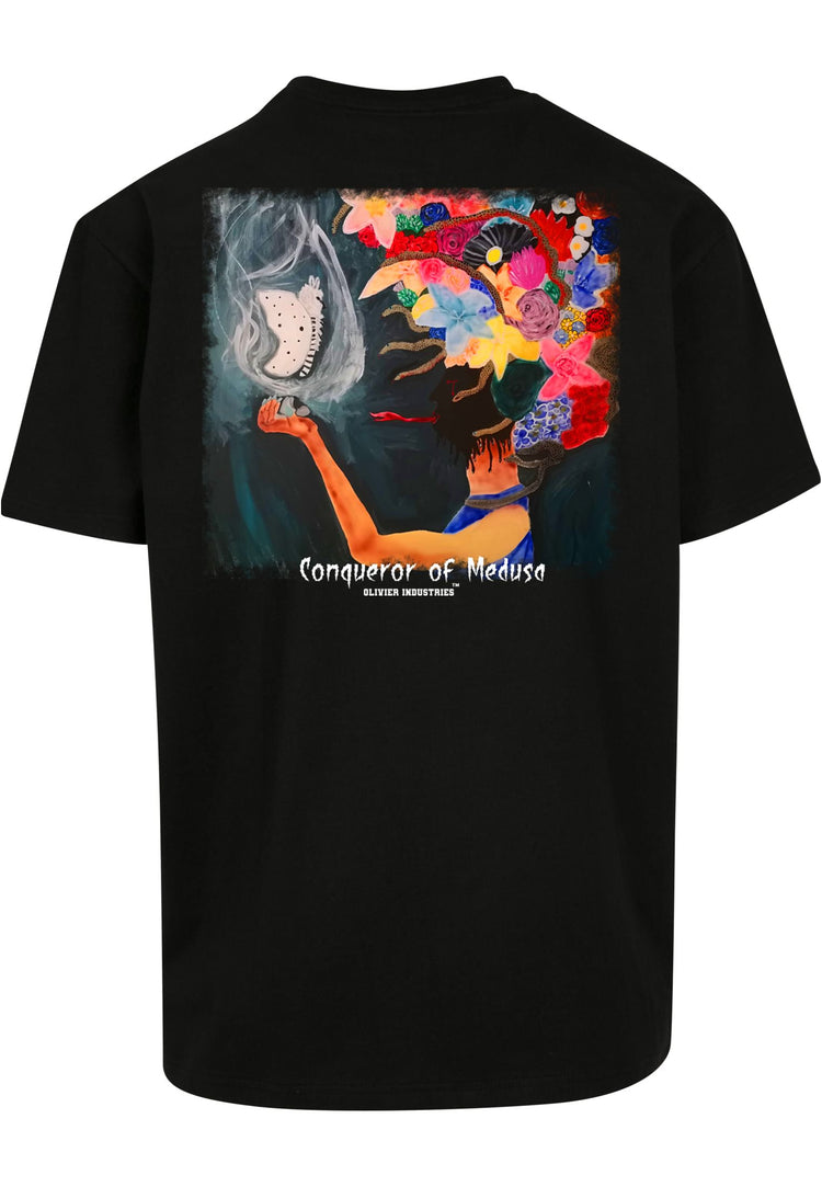 Olivier Industries medusa real blood art on - men oversize T-shirt