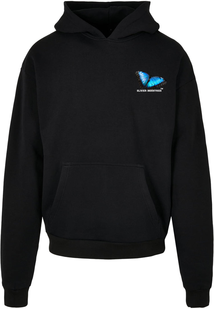 Olivier industries blue papillon hoodie volé "fly" butterfly Heavy Oversize Hoodie