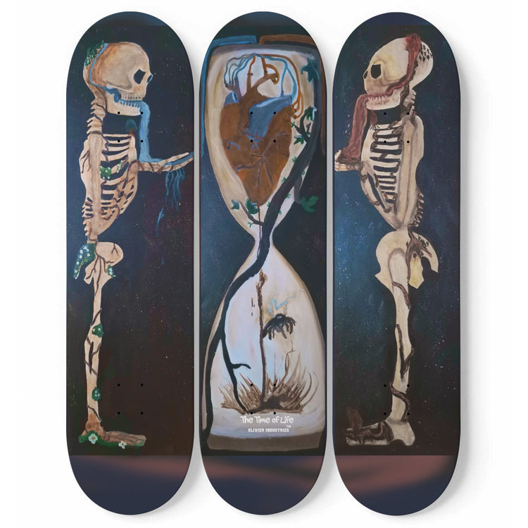 Olivier Industries TM Worldwide - Real Human Blood Painting Art print on Skatedecks