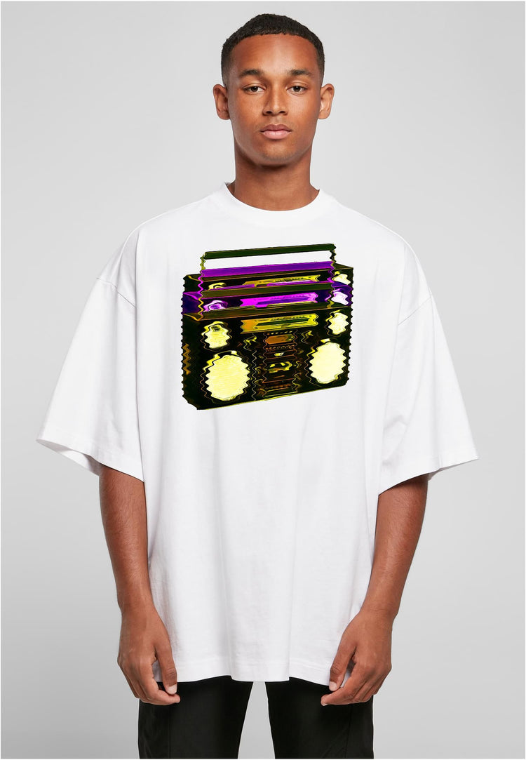 Olivier Industries ® Music retro cassette recorder unisex huge oversized T-shirt