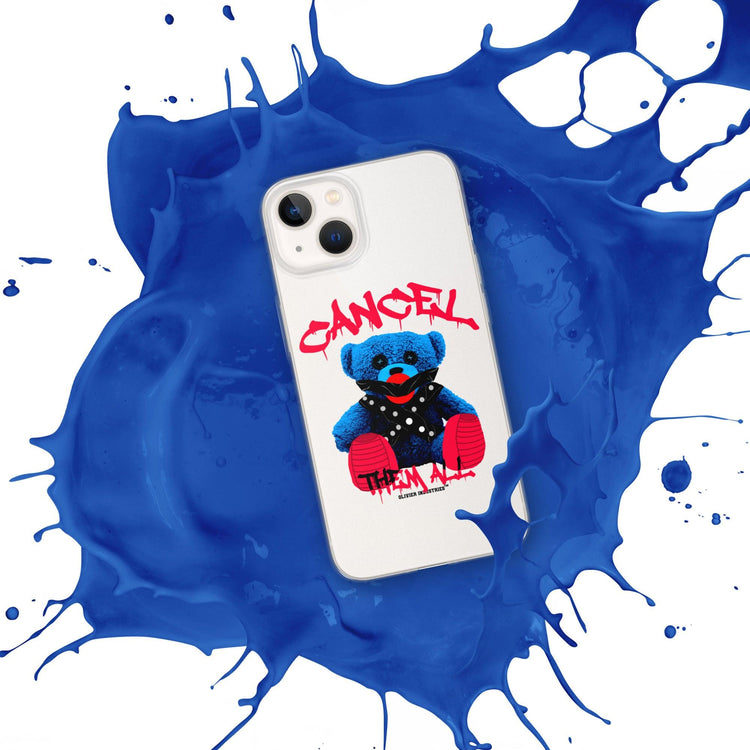 Olivier Industries ®Worldwide- Cancel Them All Bondage Bear iPhone-Hülle - Olivier Industries ® Art & Apparel