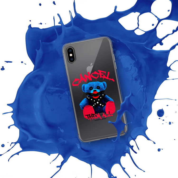 Olivier Industries ®Worldwide- Cancel Them All Bondage Bear iPhone-Hülle - Olivier Industries ® Art & Apparel