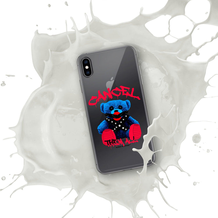 Olivier Industries ®Worldwide- Cancel Them All Bondage Bear iPhone-Hülle - Olivier Industries ® Art & Apparel