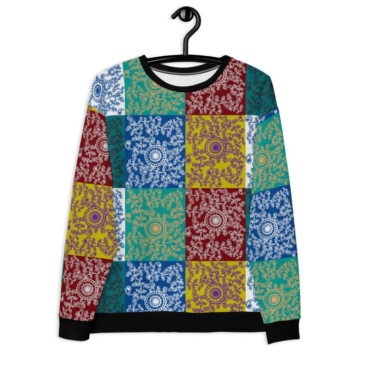 Olivier Industries ® Bohemian oldschool pattern alloverprint Unisex Sweatshirt - Olivier Industries