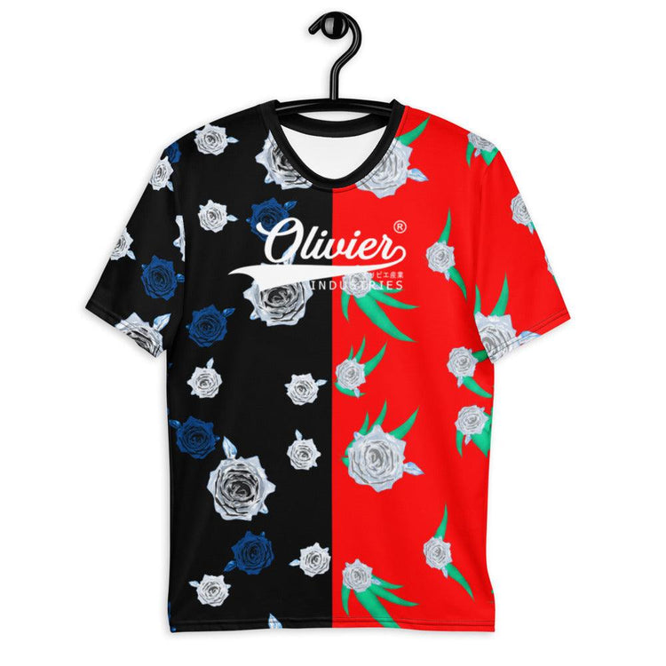 Olivier Industries ® Double Roses unisex - Herren-T-Shirt - Olivier Industries ® Art & Apparel