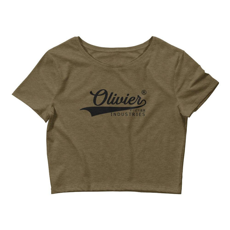 Olivier Industries ® Japanese registred Brand Logo on Women’s Crop Tee - Olivier Industries