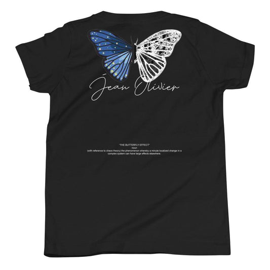 Olivier Industries ® "The Butterfly Effect" handmade drawn butterfly short sleeve kids t-shirt - Olivier Industries
