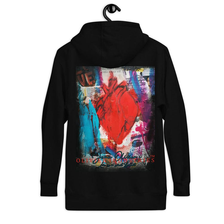Olivier Industries ® Two side printed anatomical Heart Bullet Unisex Hoodie - Olivier Industries ® Art & Apparel