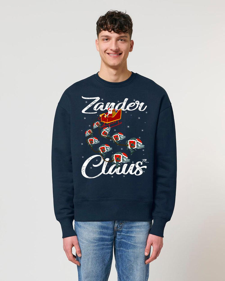Zander Claus TM das Original - Zander Claus Reindeer unisex ultra Heavy organic Crewneck - Olivier Industries ® Art & Apparel