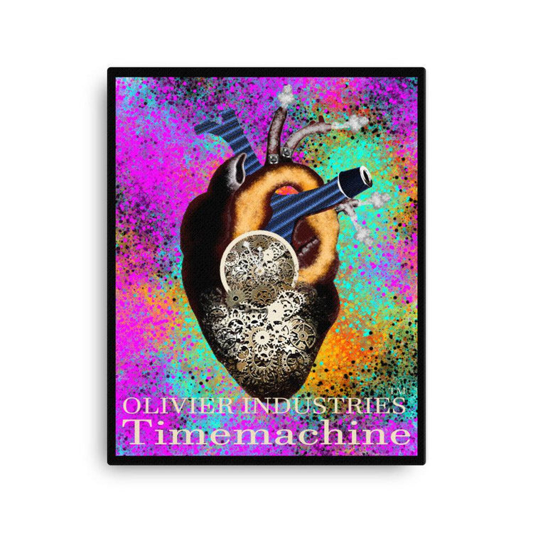 Olivier Industries ® Canvas Print of handmade anatomical heart time machine - Olivier Industries ® Art & Apparel
