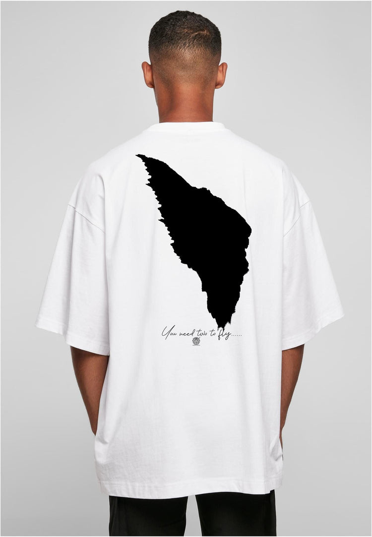 Olivier Industries® You need 2 to Fly- real Angel wing - Huge oversized Tee - Olivier Industries ® Art & Apparel