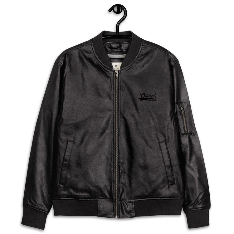 Olivier Industries TM Worldwide - USA - Embroidered PU Leather Unisex Jacket - Olivier Industries ® Art & Apparel