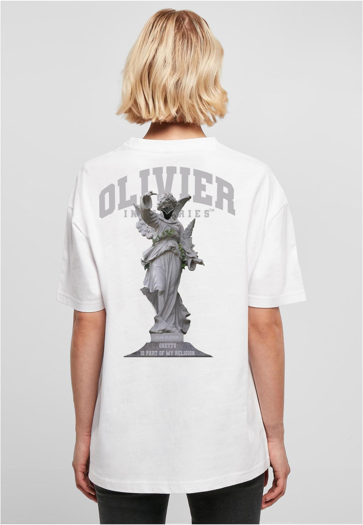 Olivier Industries ® Ghetto is Part of my Religion Boyfriend oversized Tee - Olivier Industries ® Art & Apparel