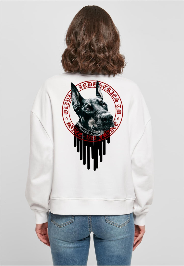 Olivier Industries ®Doberman woman oversized Sweatshirt - Olivier Industries ® Art & Apparel
