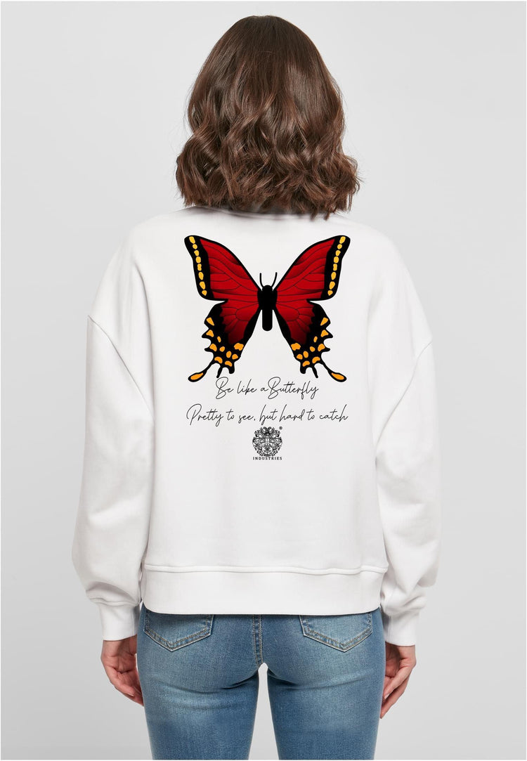 Olivier Industries ®Butterfly woman oversized Sweatshirt - Olivier Industries ® Art & Apparel