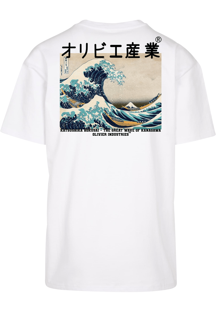 Olivier Industries ®Great Wave of Kanagawa oversized Men Tee - Olivier Industries ® Art & Apparel