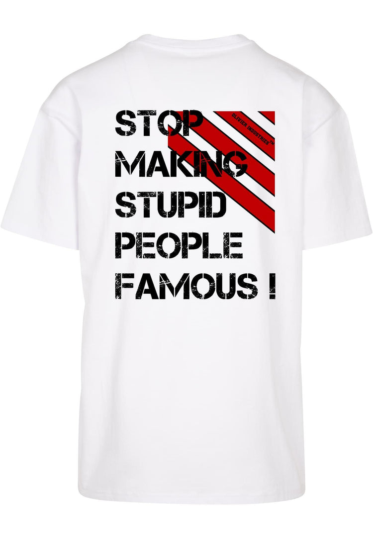 Olivier Industries ®stop making stupid people famous oversized Men Tee - Olivier Industries ® Art & Apparel