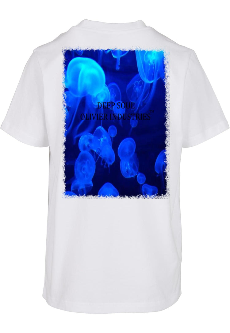 Olivier Industries ®Deep Soul Jellyfish- Ladies Boyfriend Tee - Olivier Industries ® Art & Apparel