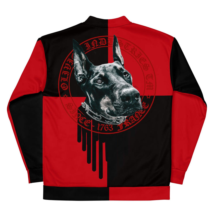 Olivier Industries TM Worldwide- Dobermann x Paisley leightweight unisex Jacket - Olivier Industries ® Art & Apparel