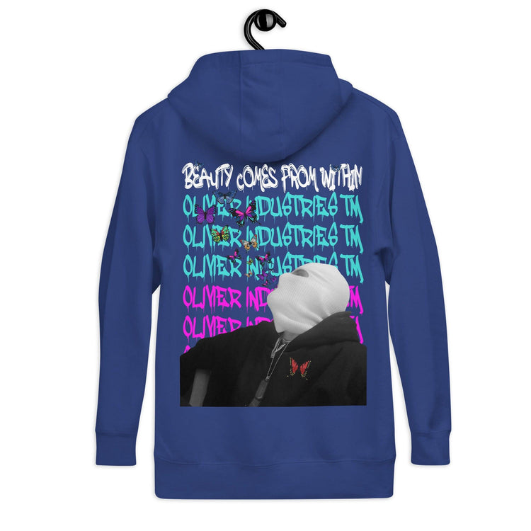 Olivier Industries ® Beauty comes from within butterfly unisex premium Hoodie - Olivier Industries ® Art & Apparel