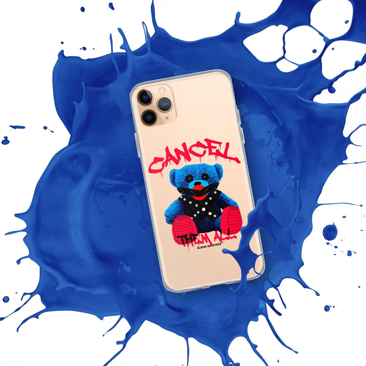 Olivier Industries ®Worldwide- Cancel Them All Bondage Bear iPhone-Hülle - Olivier Industries ® Art & Apparel