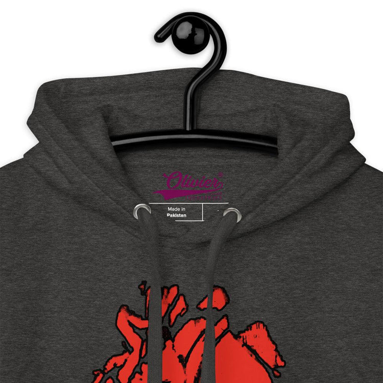 Olivier Industries ® Two side printed anatomical Heart Bullet Unisex Hoodie - Olivier Industries ® Art & Apparel
